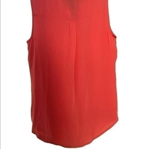 NWT Metaphor Sleeveless Peach Button Down Blouse with Collar​​​​​​​​​​​​ - Picture 2 of 5